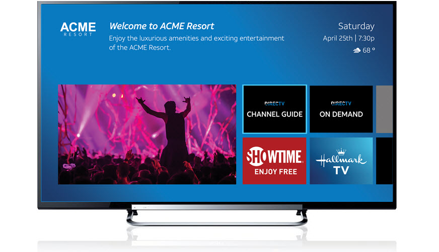 The Advanced Entertainment Platform TV screen